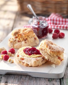 Food-photographer-White-Chocolate-and-Raspberry-Scones